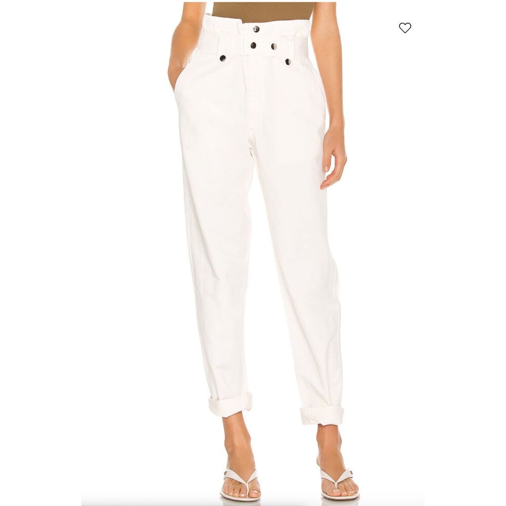 Womens Overlover Jesse Pants in Ivory Milk Size 26 Revolve